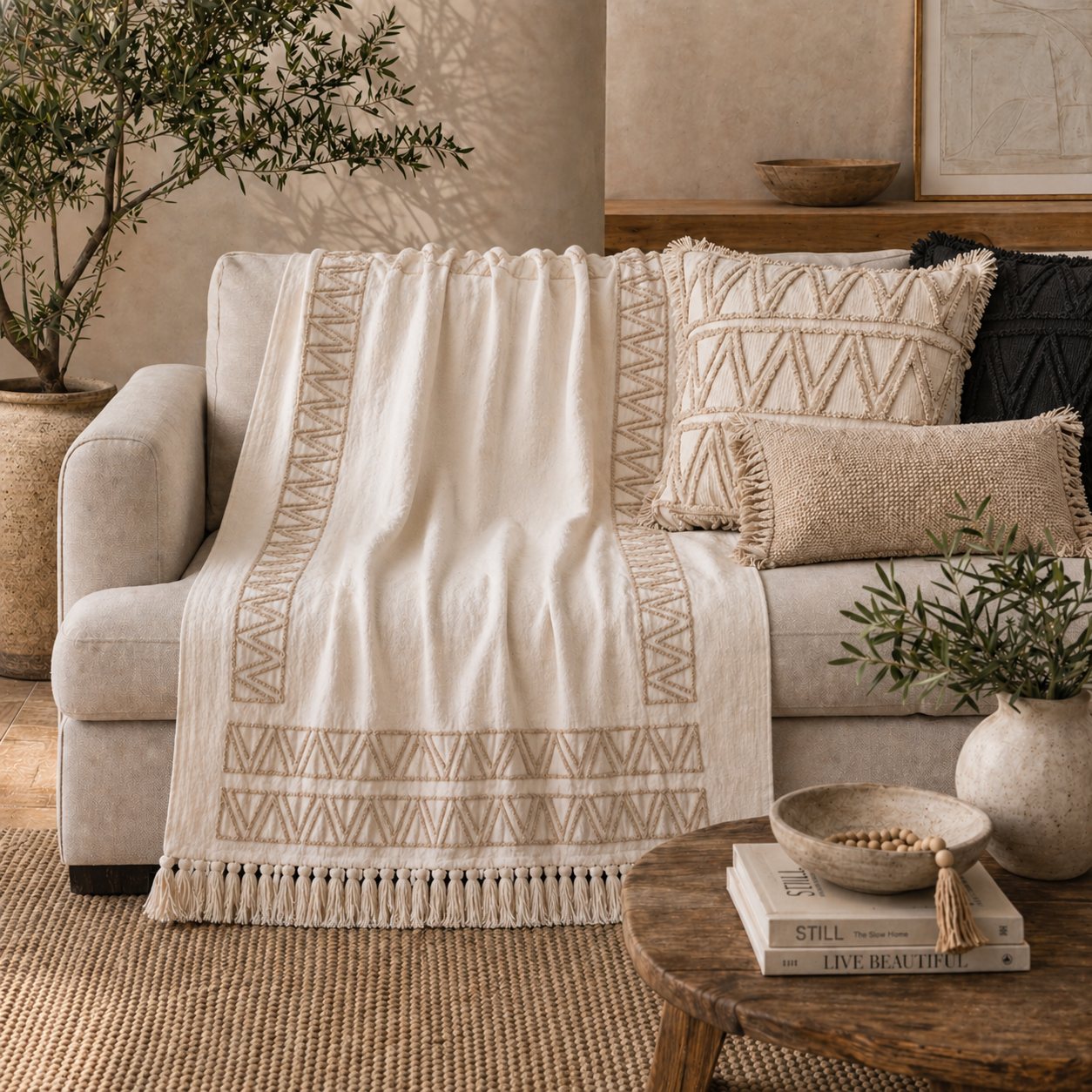 Oatmeal Throw